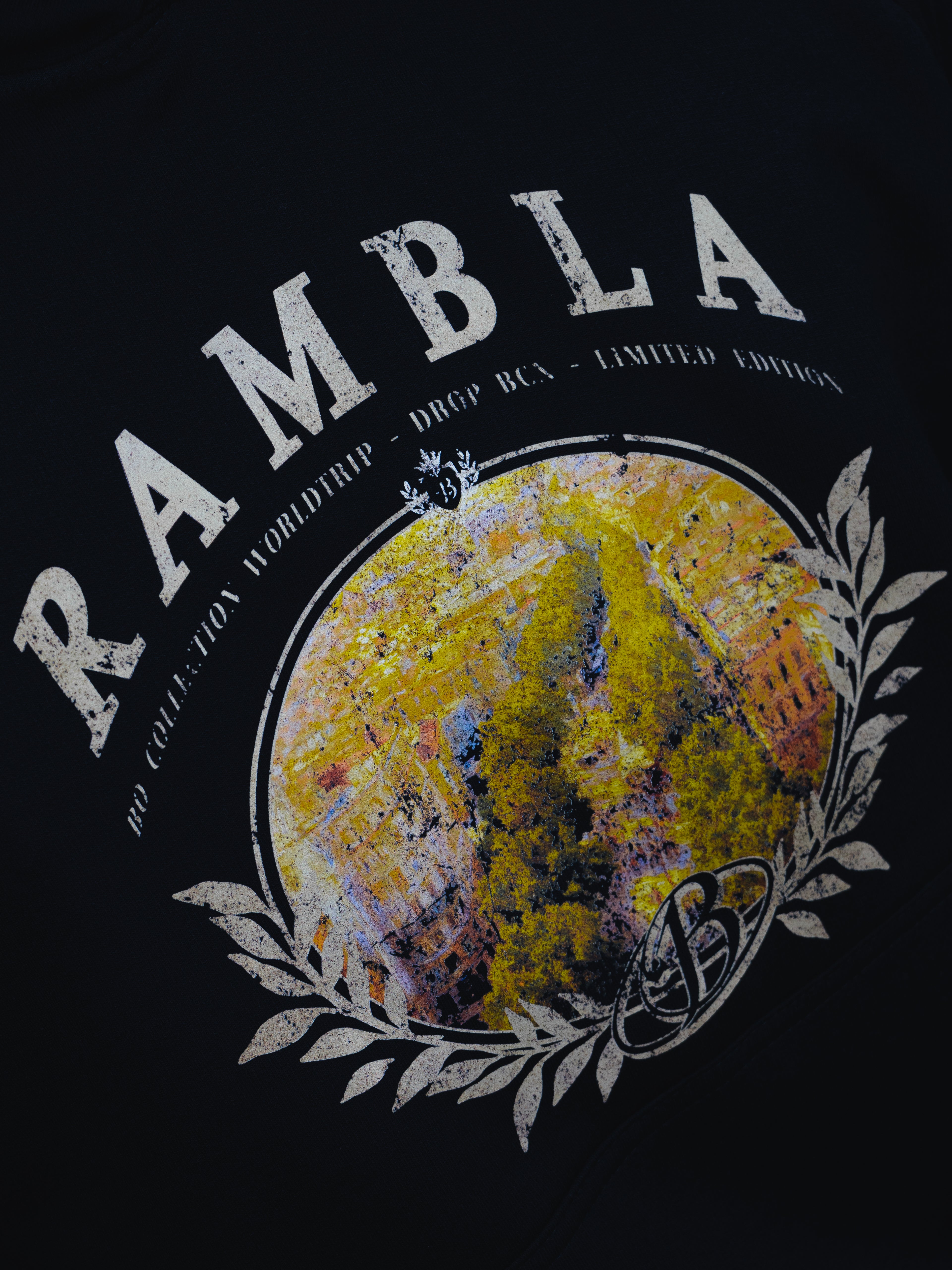 PREVENTA - Hoodie Rambla bcn negro