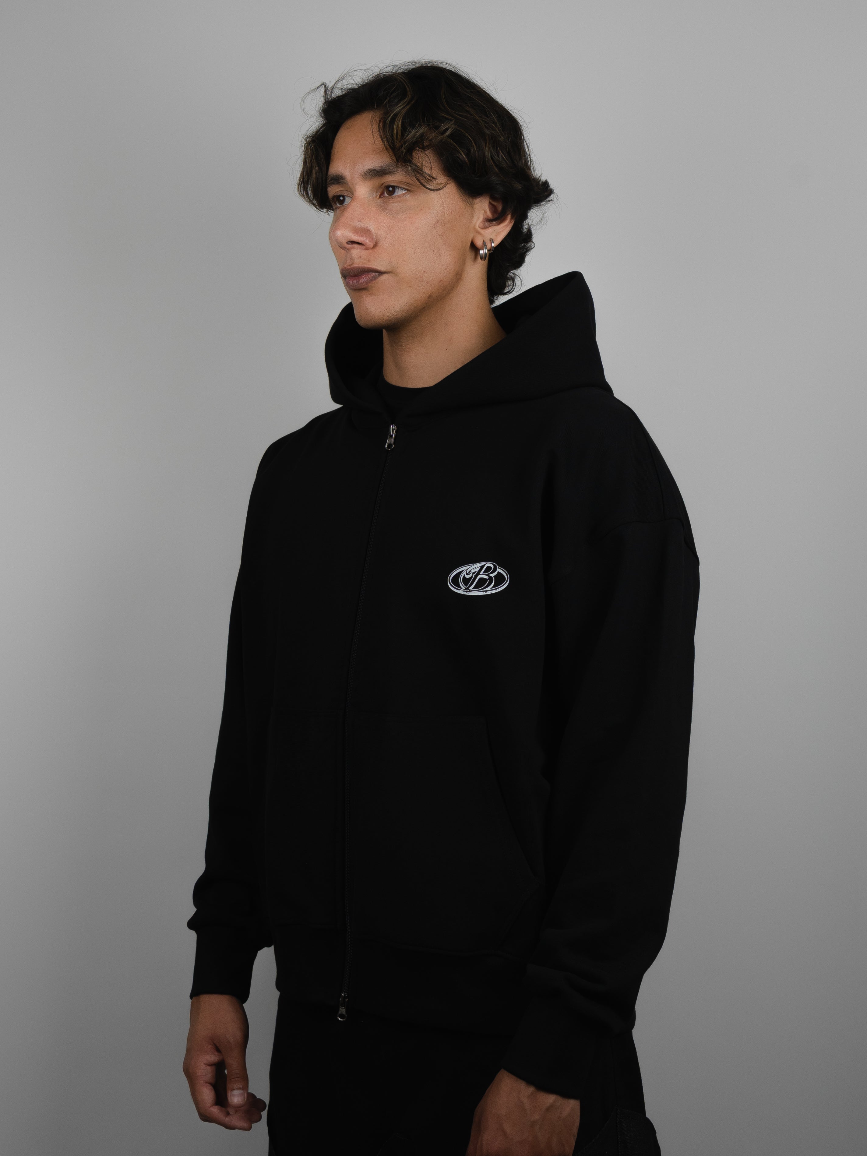 Hoodie doble cierre rebels club black