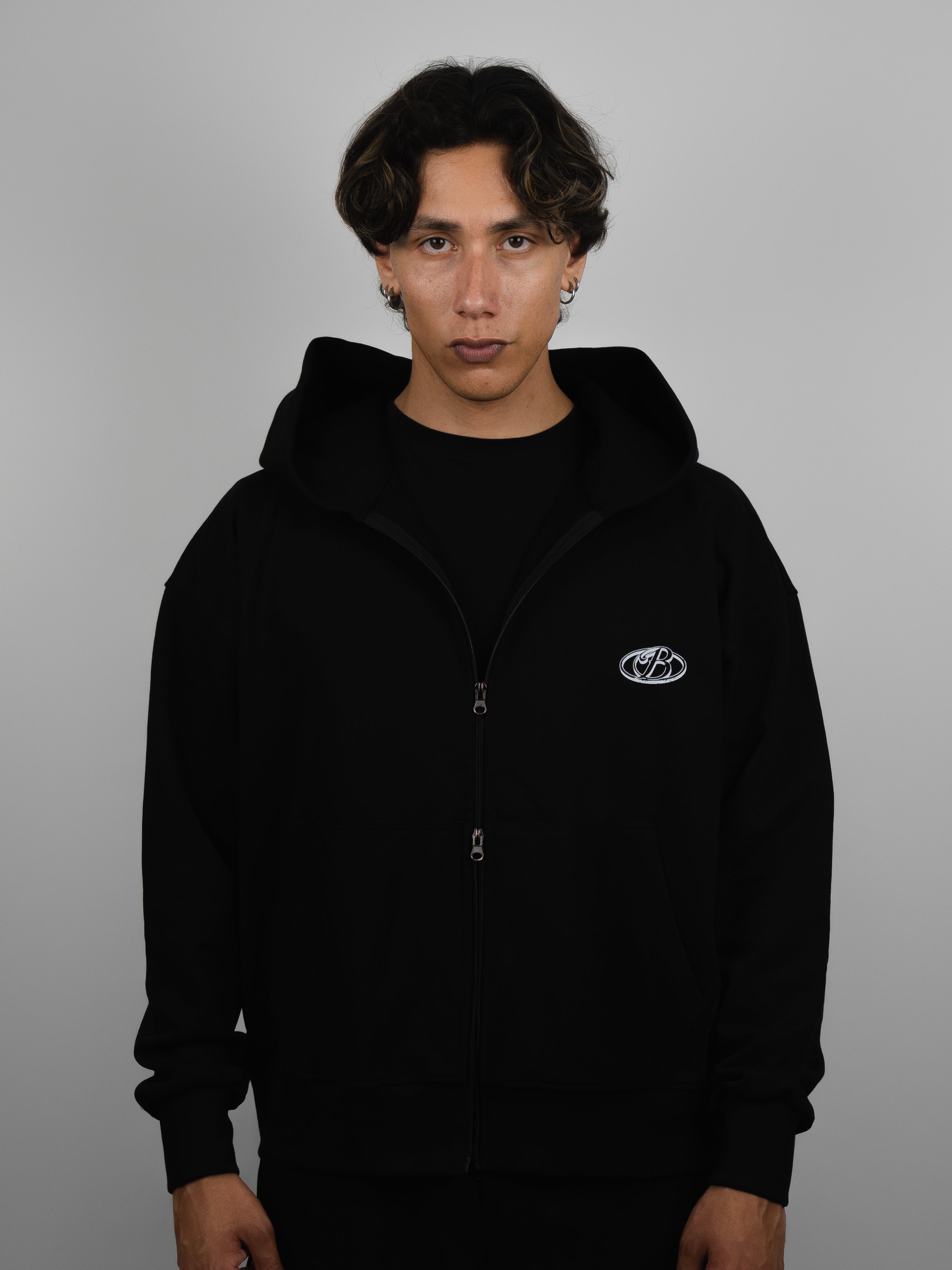 Hoodie doble cierre rebels club black