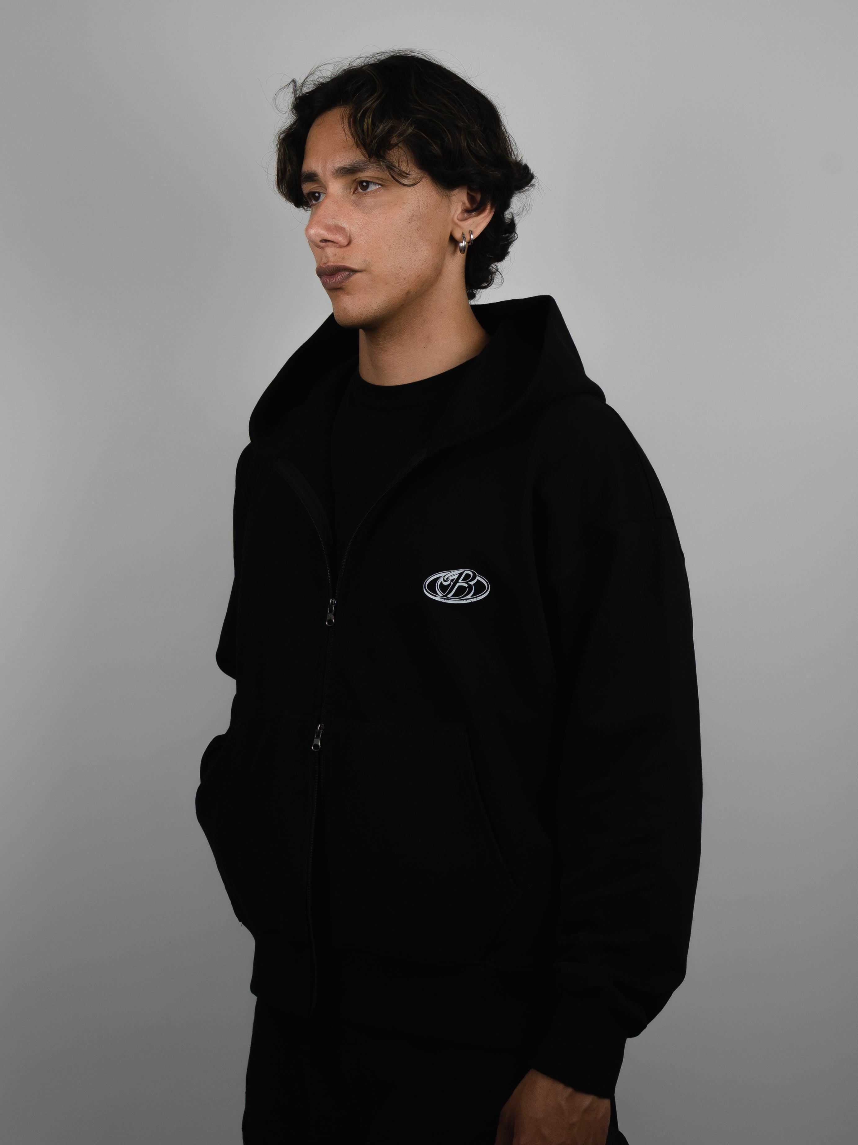 Hoodie doble cierre rebels club black