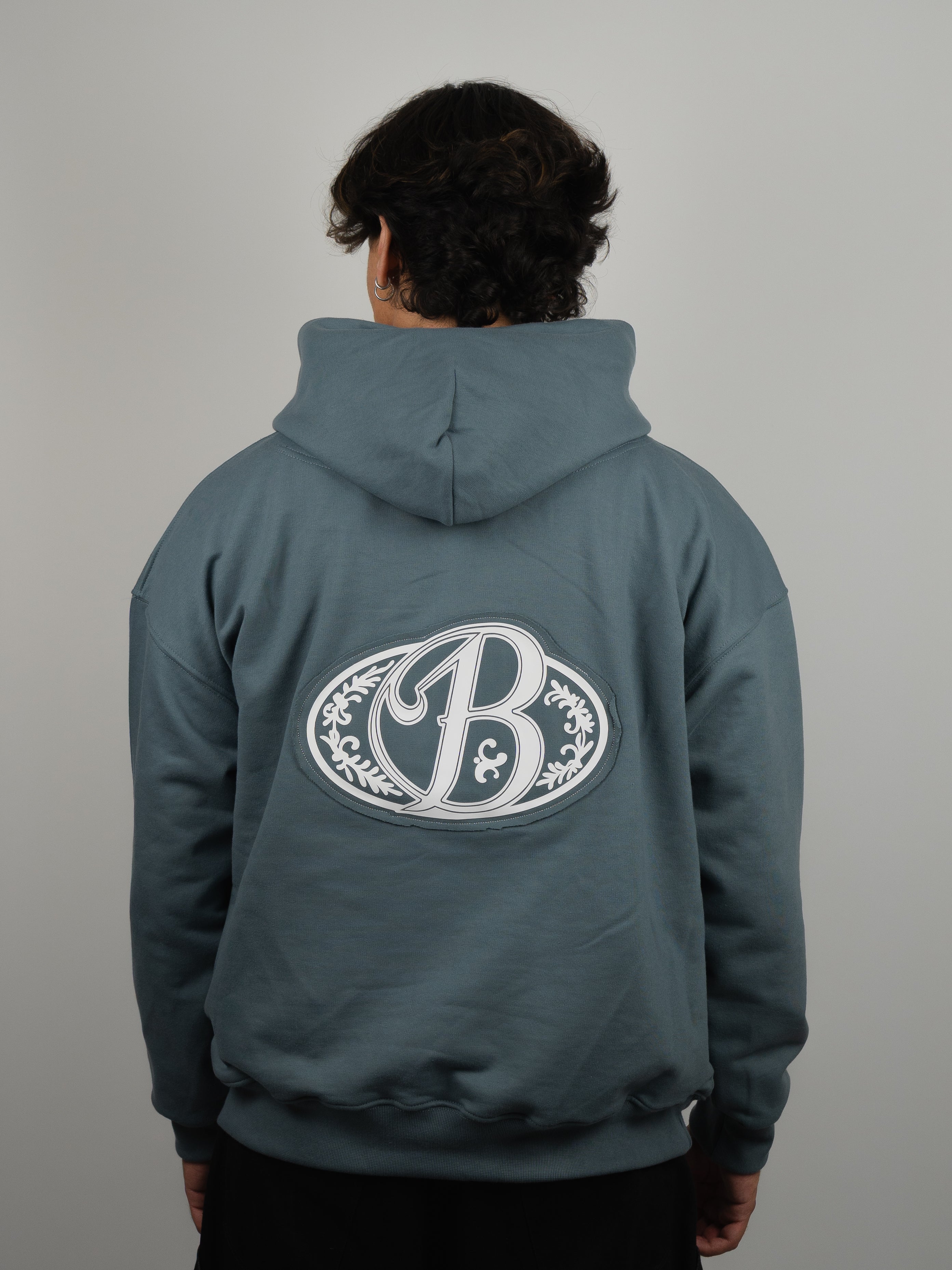 Hoodie grey big logo 3D