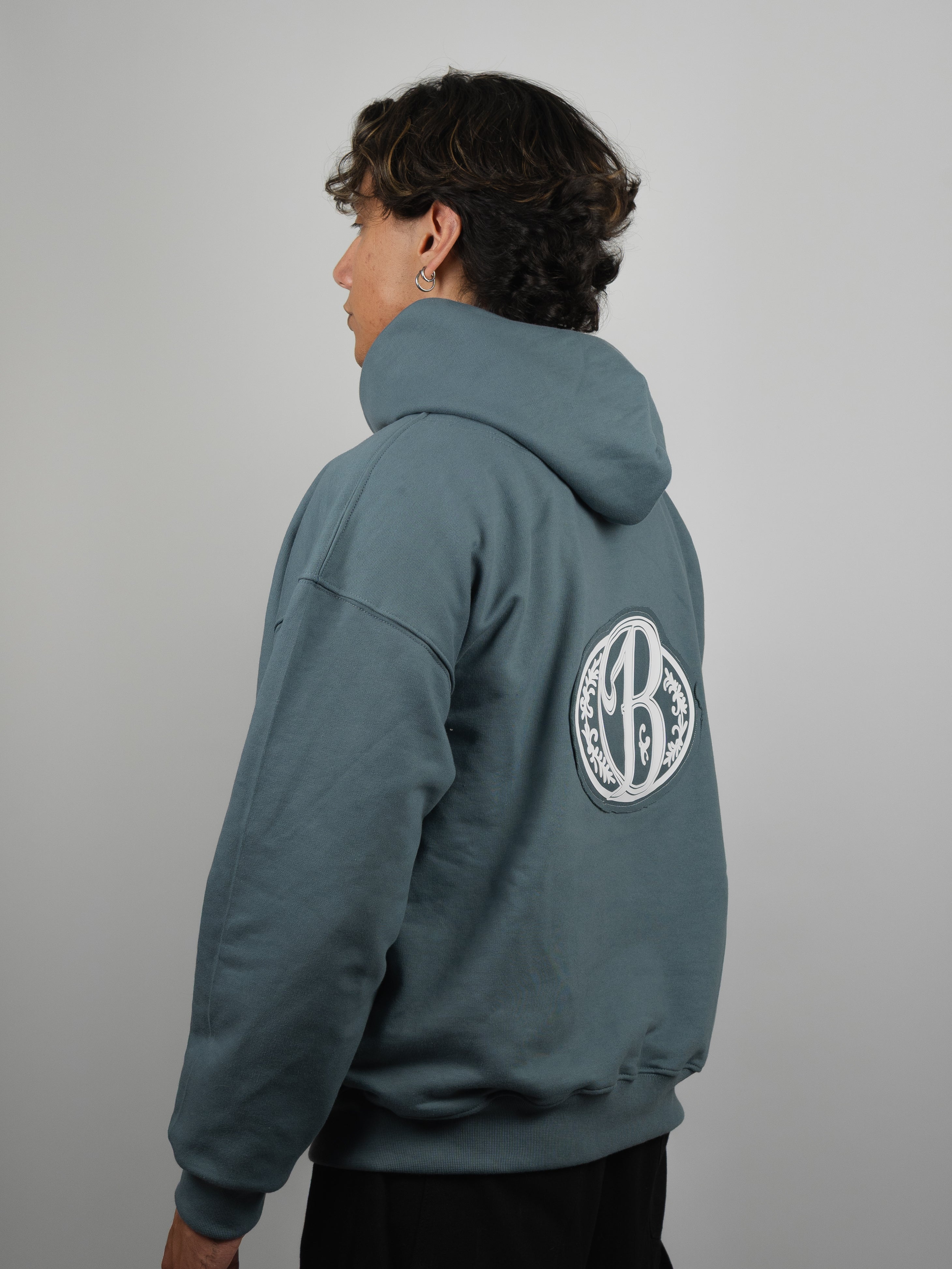 Hoodie grey big logo 3D