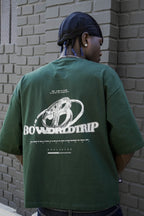 Polera verde logo 3D worldtrip