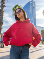 Hoodie Essential rojo italiano