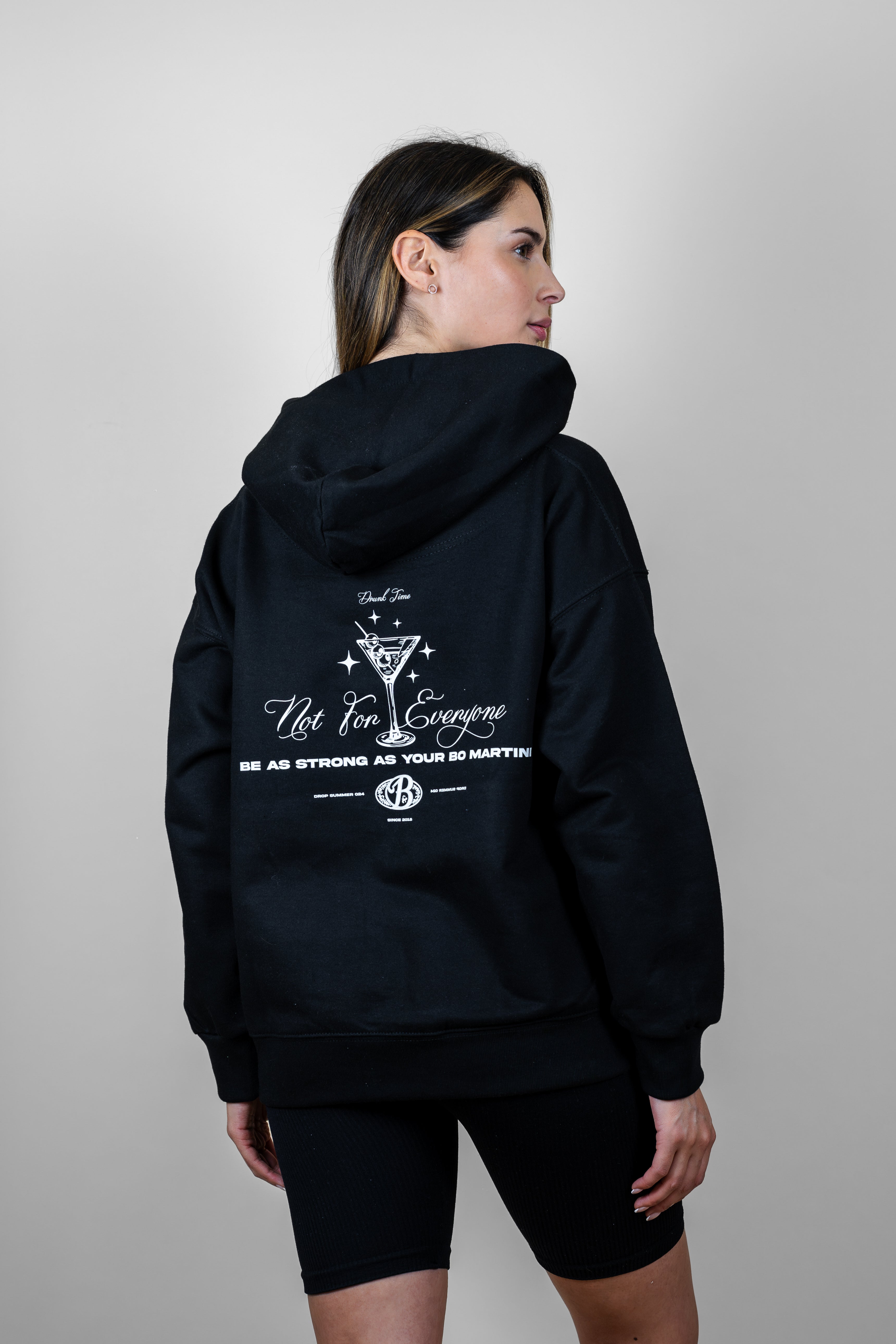 Hoodie oversize black Bo Martini - Summer series