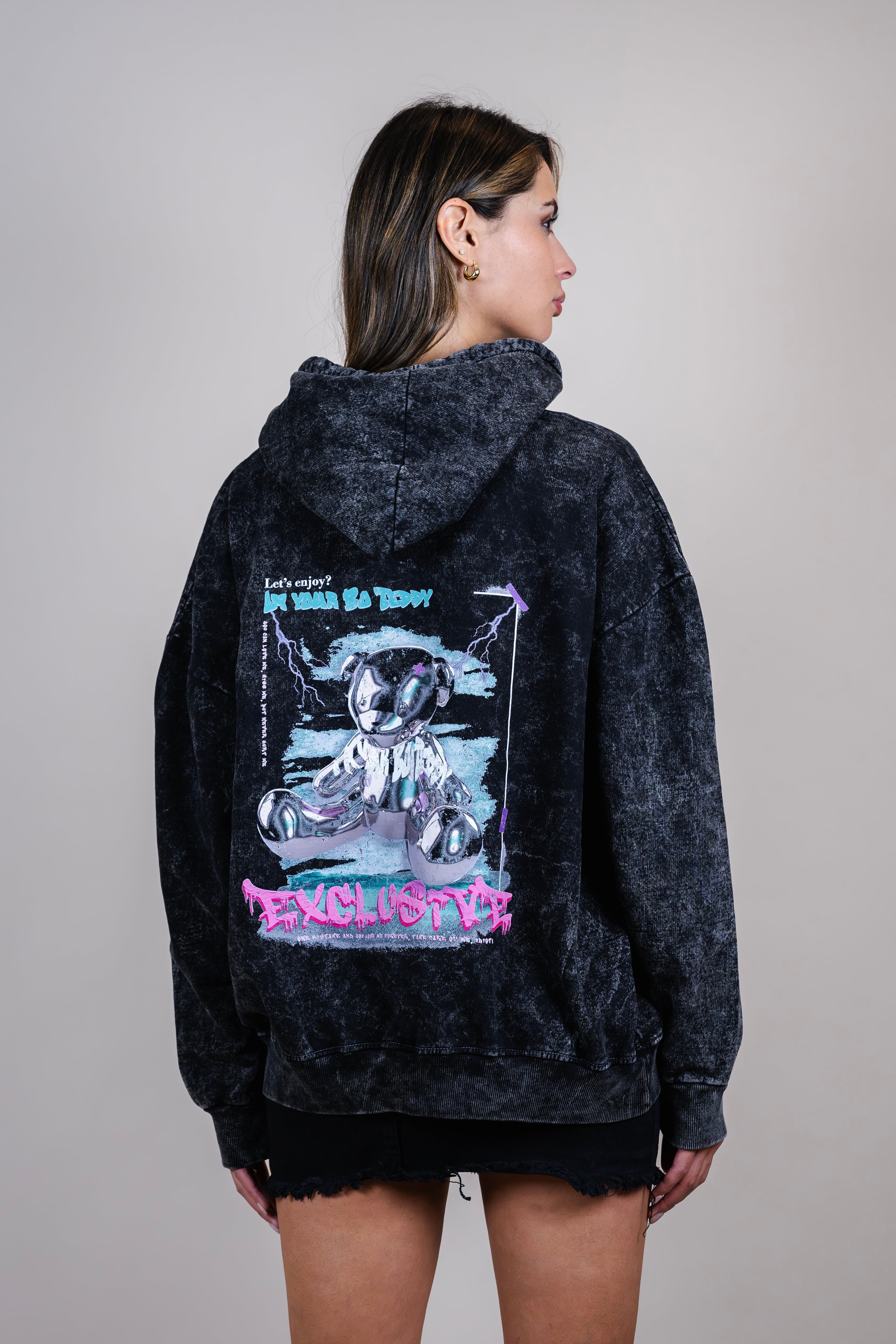 Hoodie jaspeado Bo Teddy exclusive