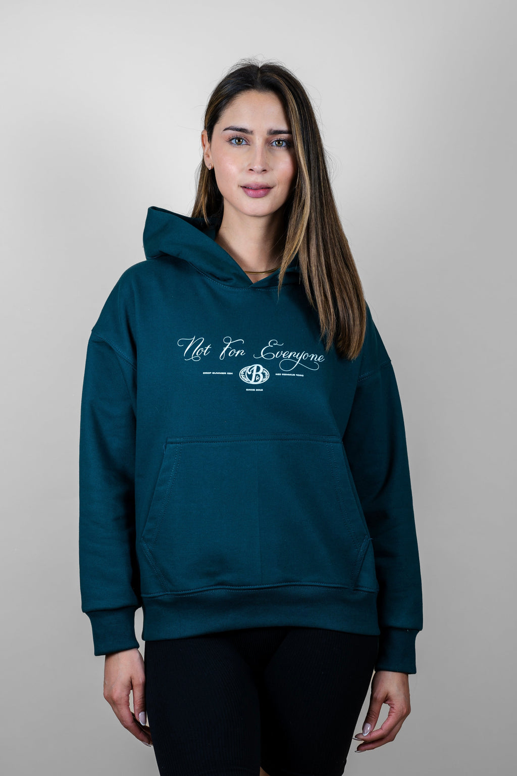 Hoodie oversize dark green Bo Martini