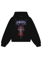 Hoodie black cross Bo world - Membership club series