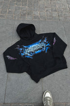 Hoodie Luxury class chrome blue special edition