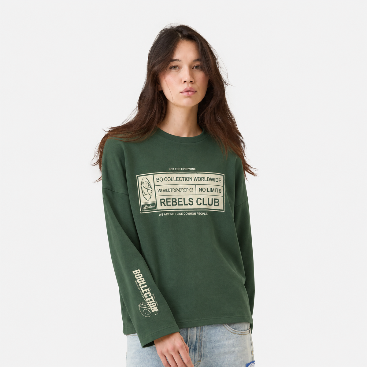 Get money green heavy long sleeve 026