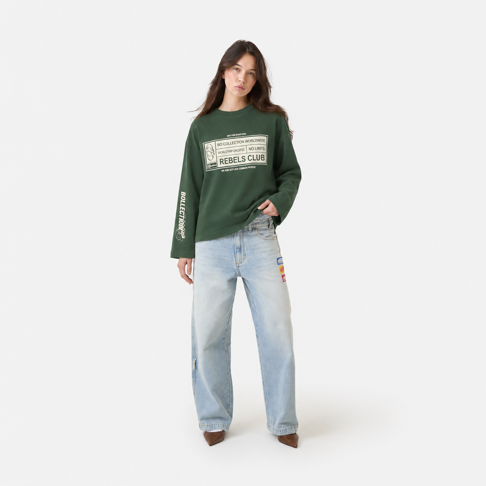 Get money green heavy long sleeve 026
