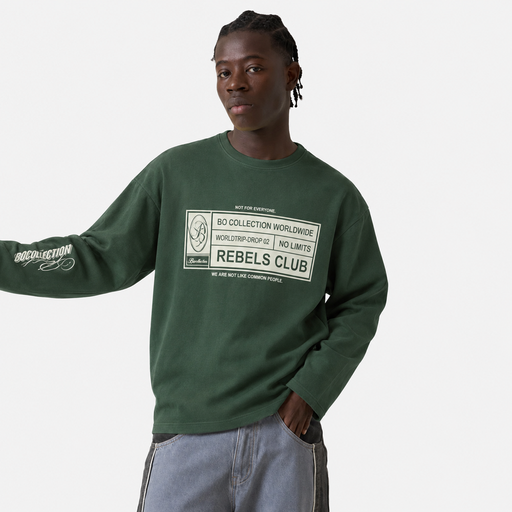 Get money green heavy long sleeve 026