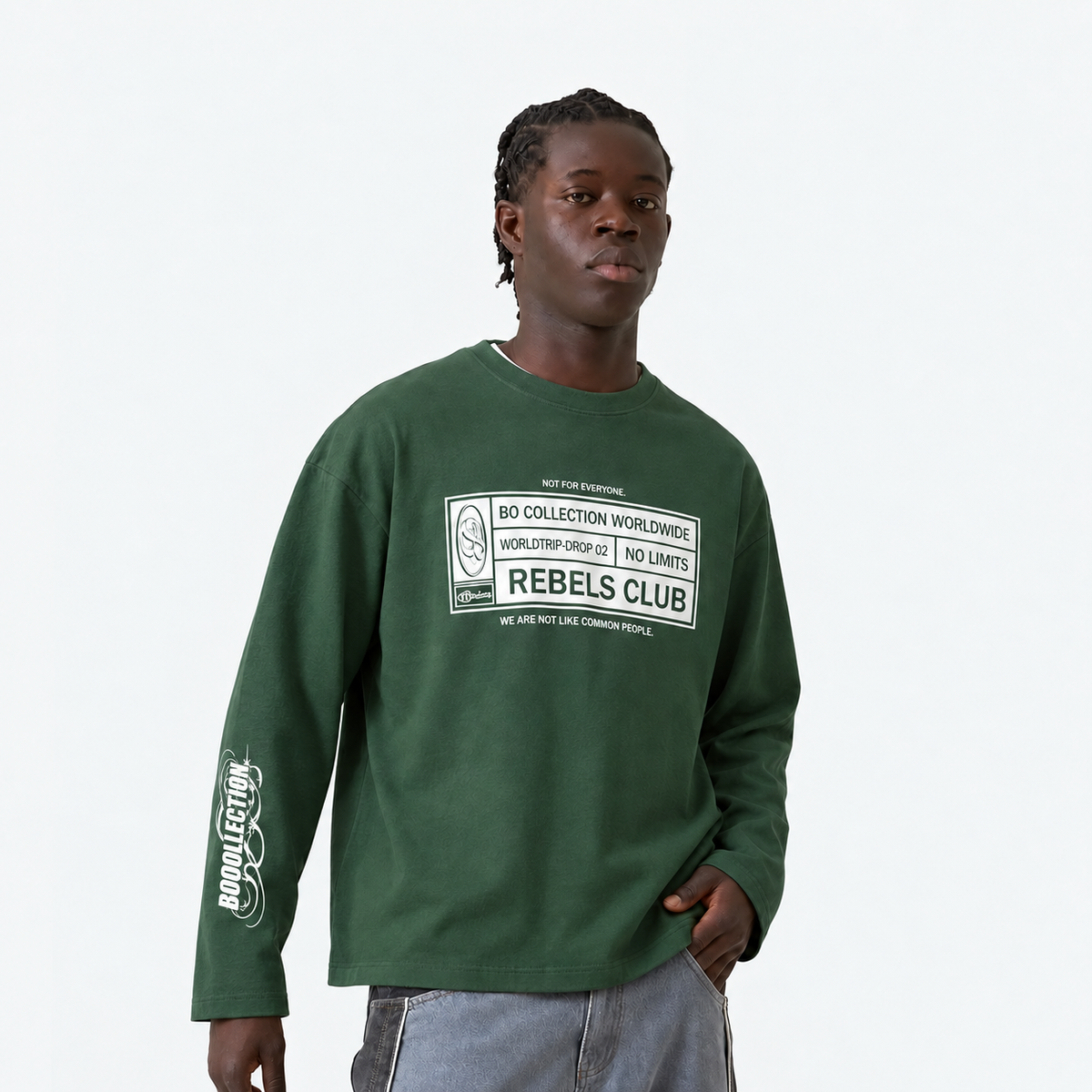 Get money green heavy long sleeve 026