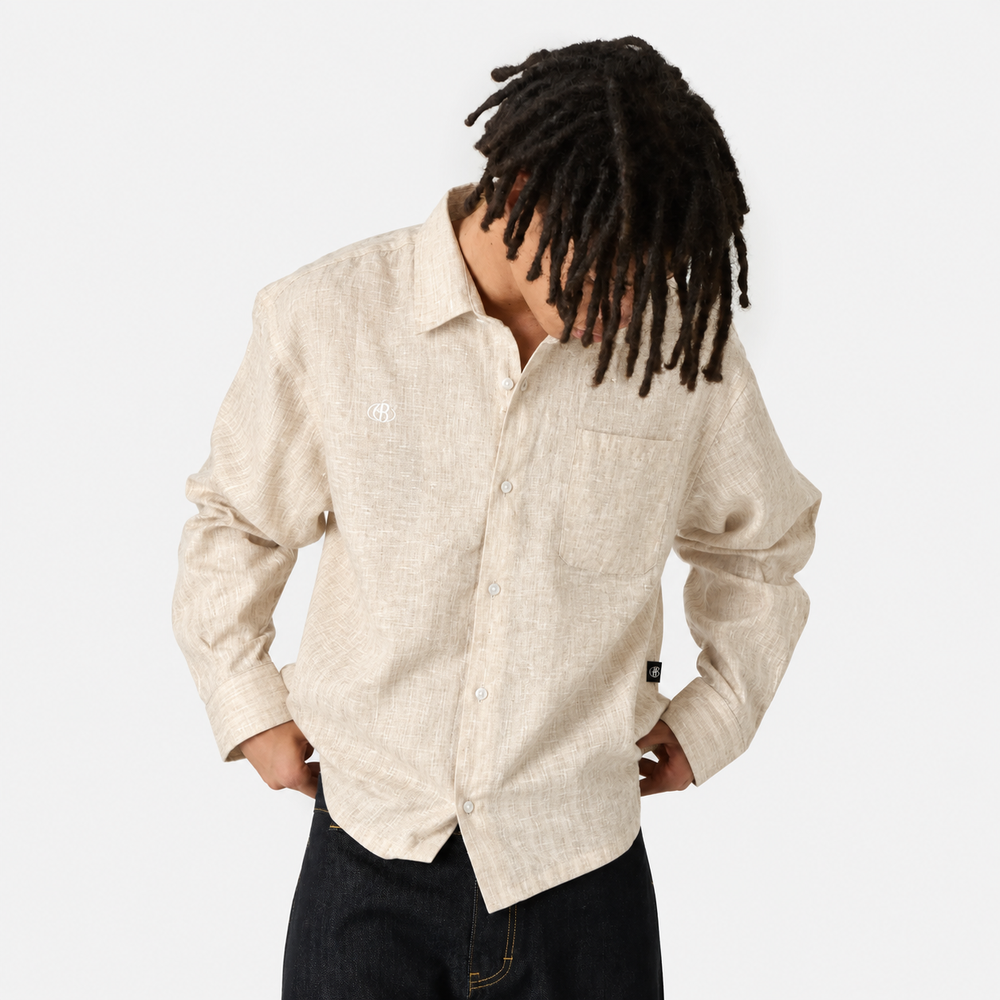Camisa boxy beige elite club