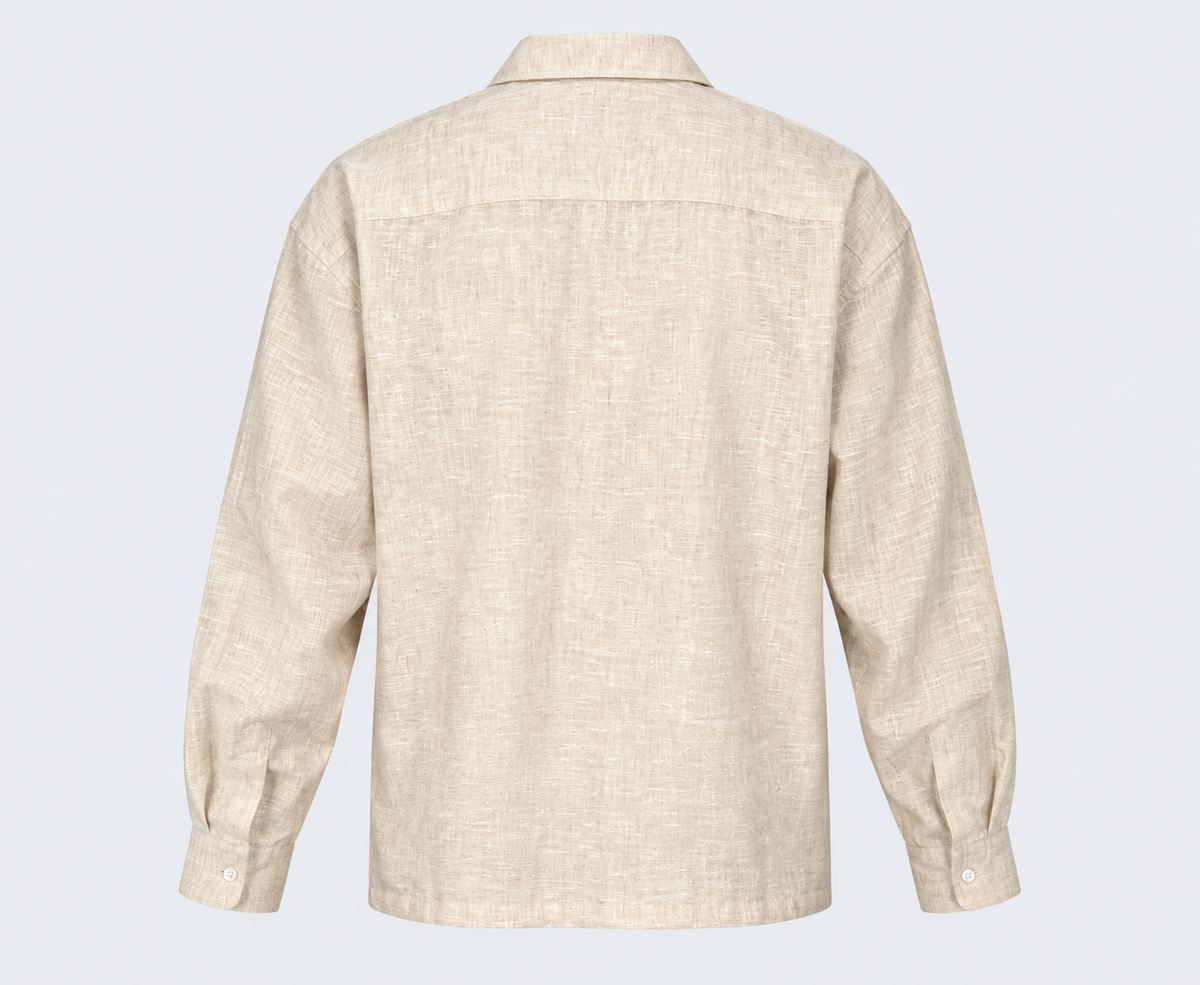 Camisa boxy beige elite club