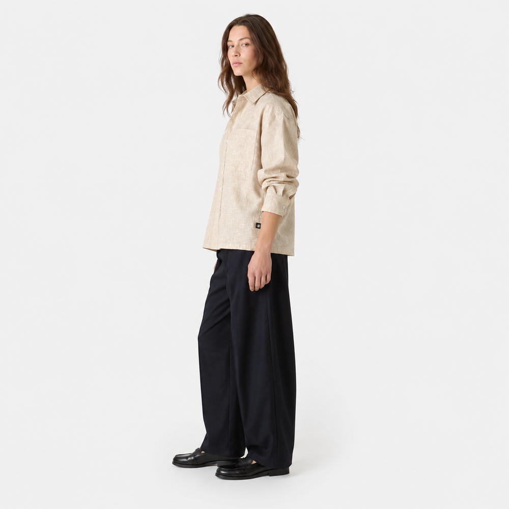 Camisa boxy beige elite club
