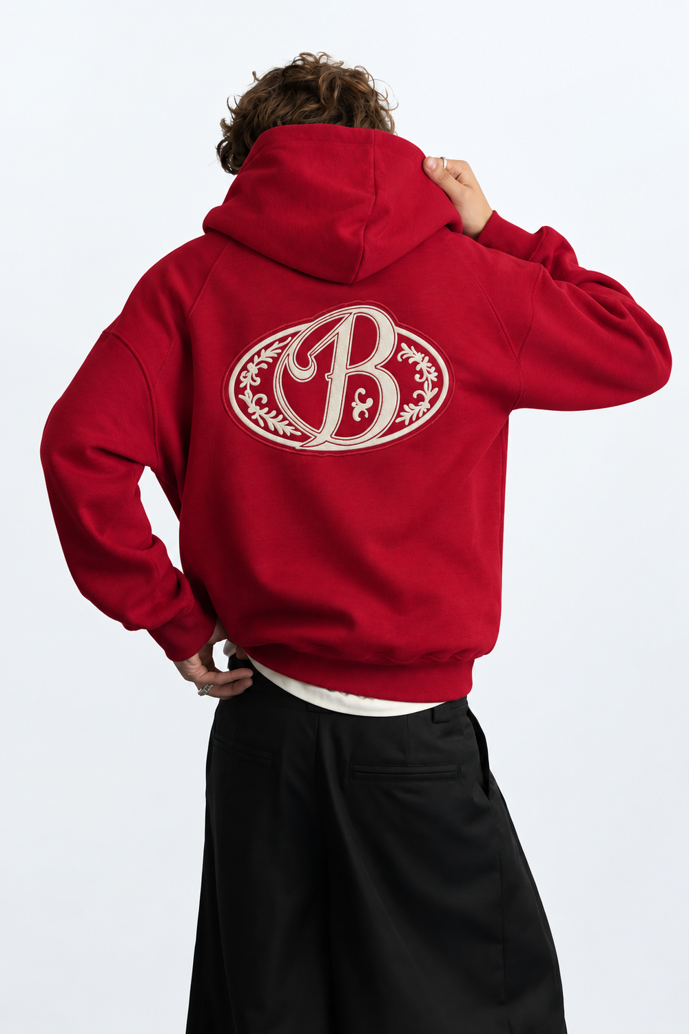 Polerón rojo big logo 3D