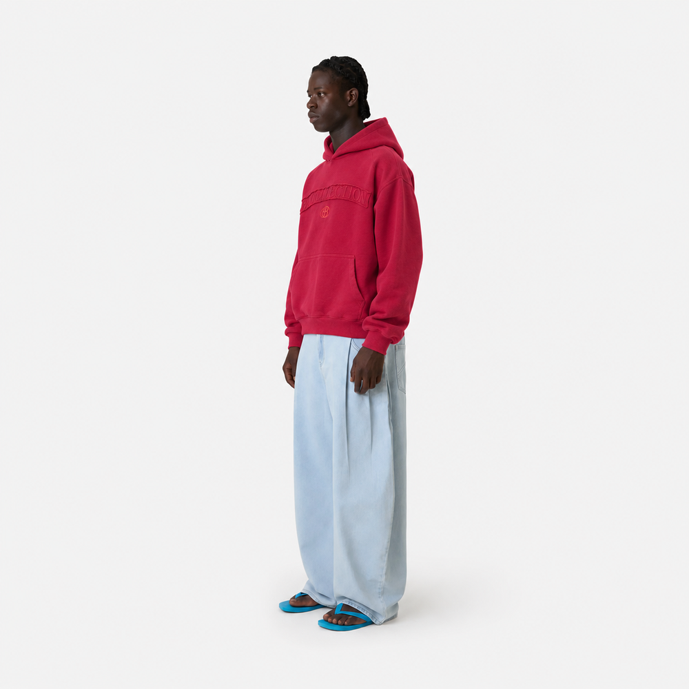 Hoodie Essential rojo italiano
