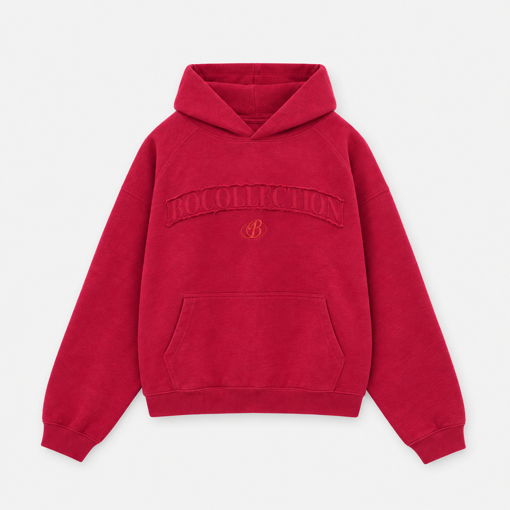 Hoodie Essential rojo italiano