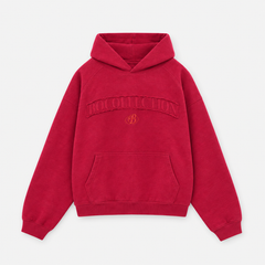 Hoodie Essential rojo italiano