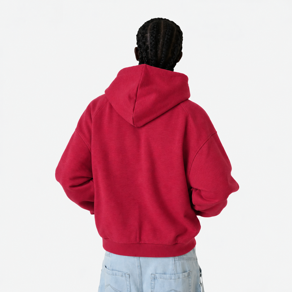 Hoodie Essential rojo italiano