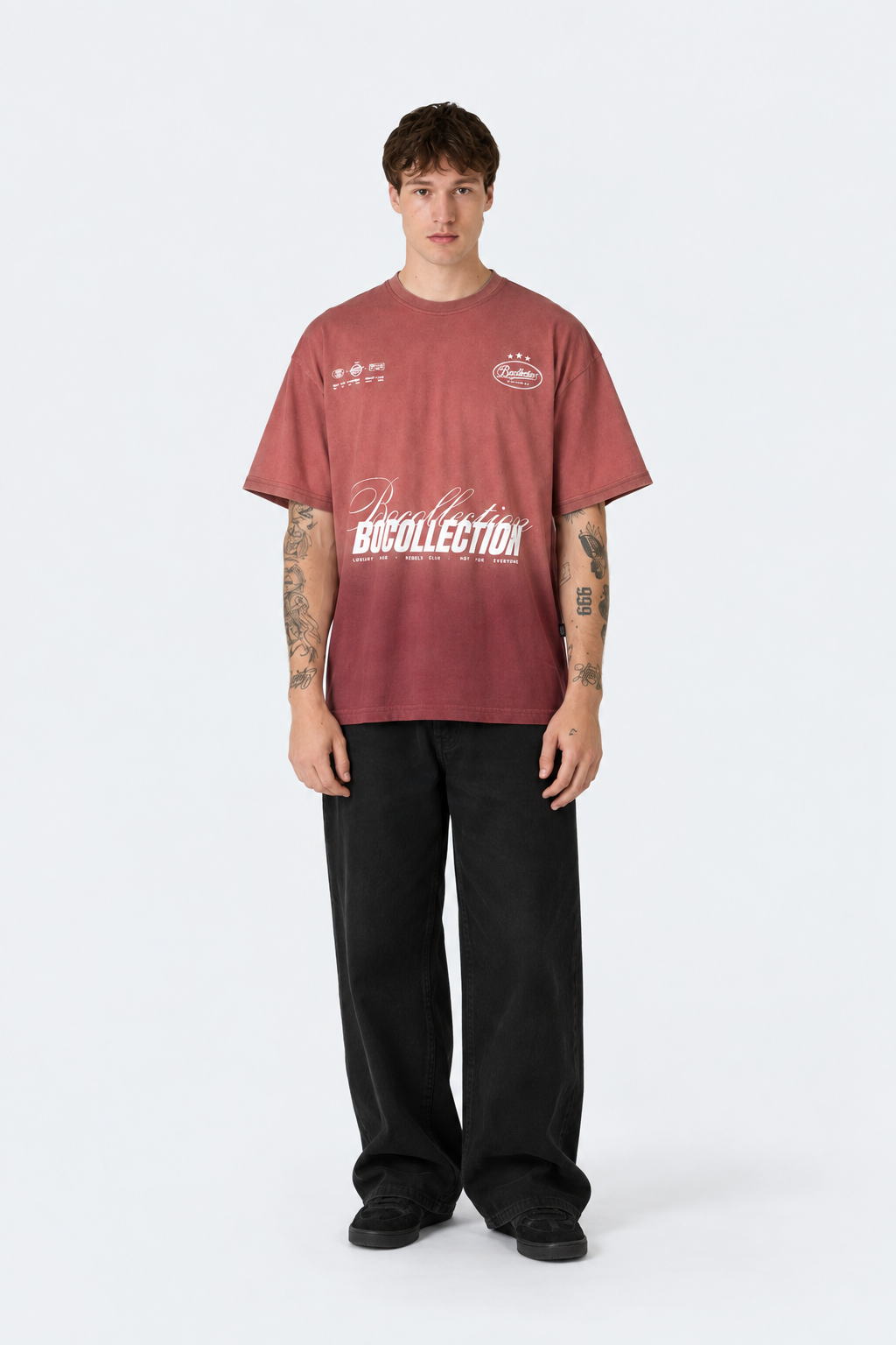 Degraded red tee elite series