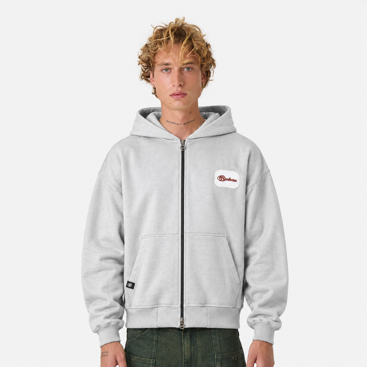 Zip doble cierre grey elite club