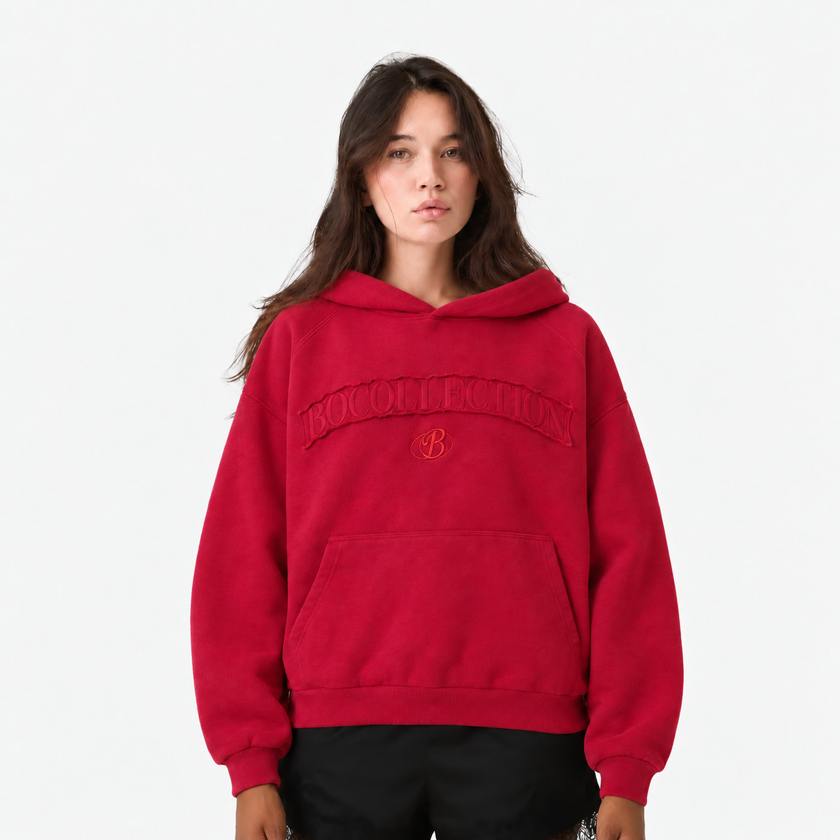 Hoodie Essential rojo italiano