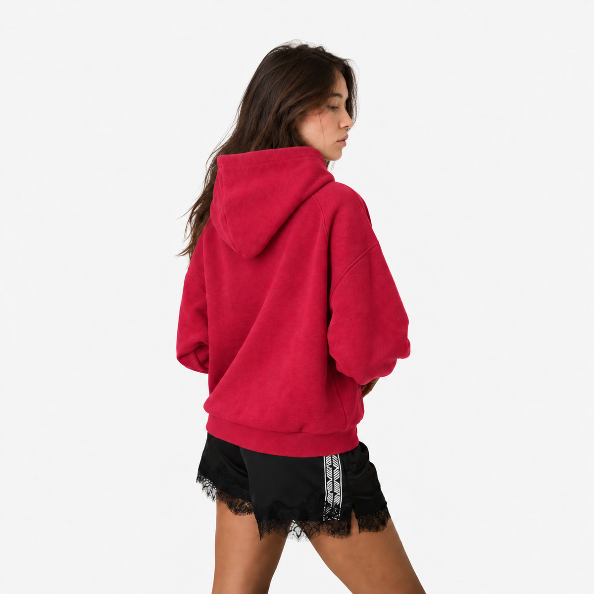 Hoodie Essential rojo italiano
