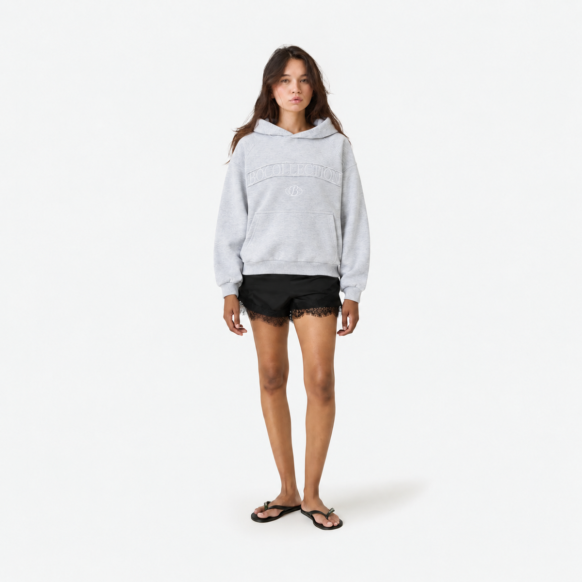 Hoodie Essential Gris