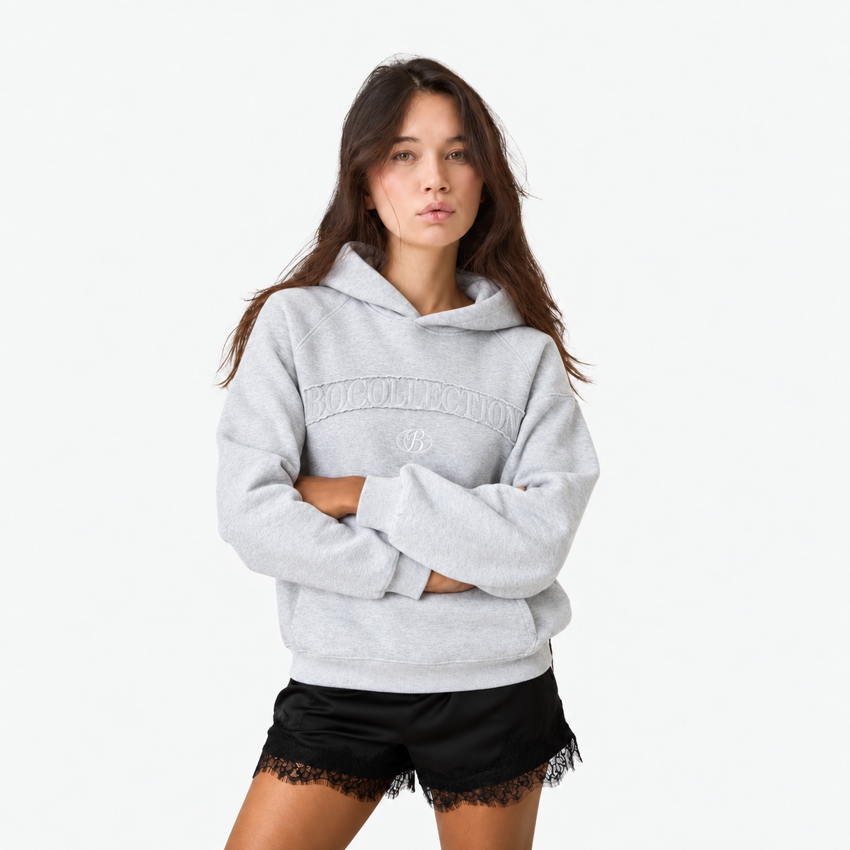 Hoodie Essential Gris