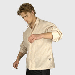 Camisa boxy beige elite club