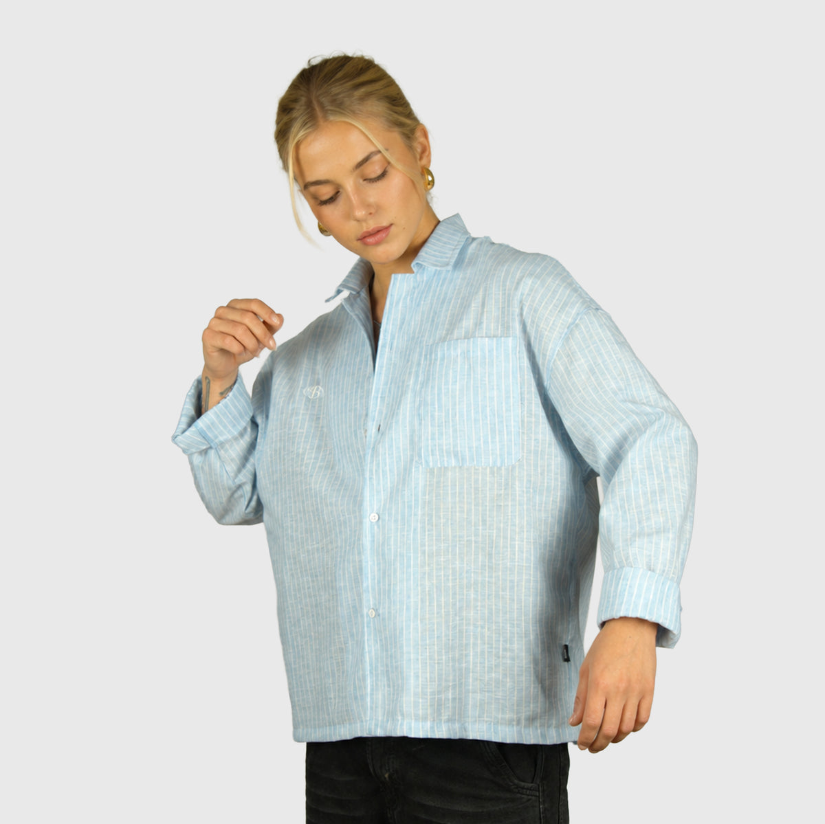 Camisa boxy blue sky elite club