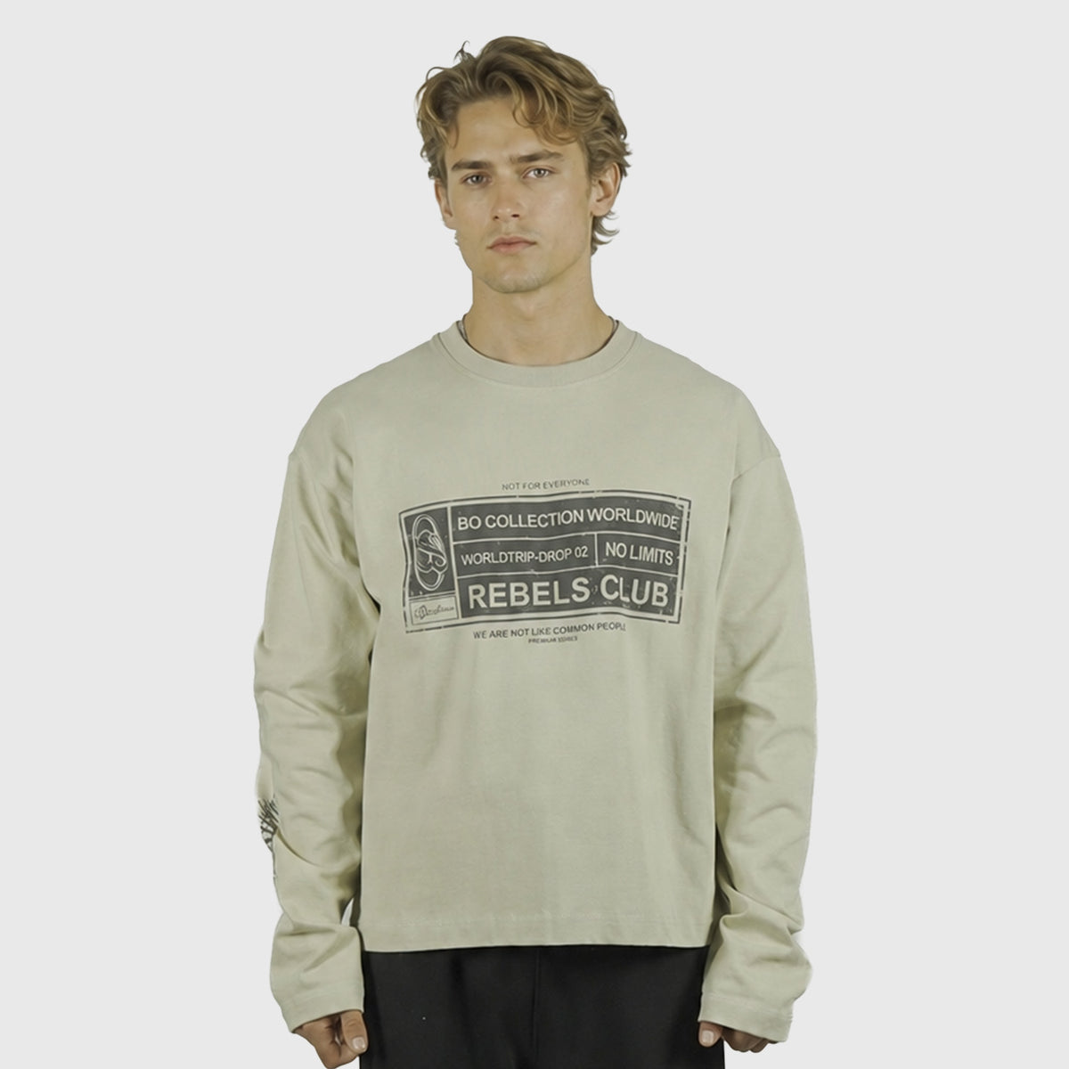 Get money beige heavy long sleeve 026