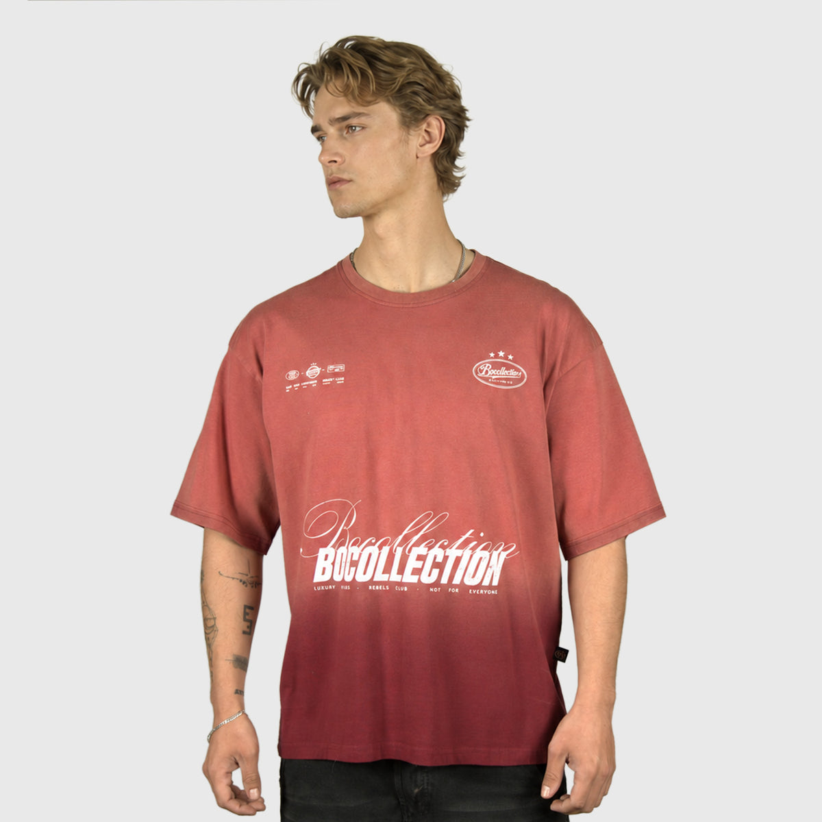 Degraded red tee elite series