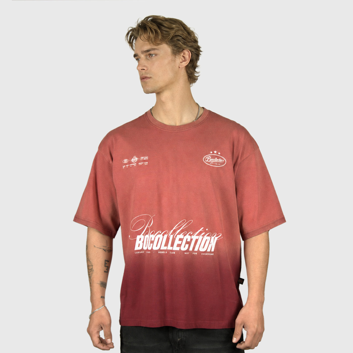 Degraded red tee elite series