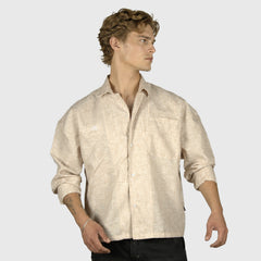 Camisa boxy beige elite club