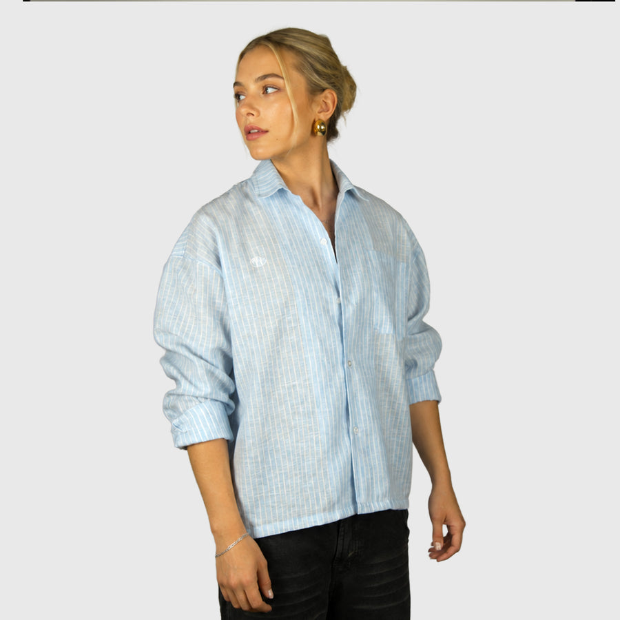 Camisa boxy blue sky elite club