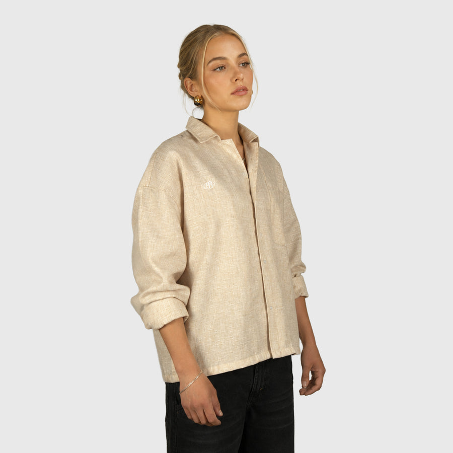 Camisa boxy beige elite club
