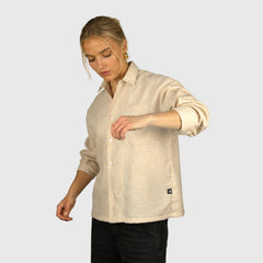 Camisa boxy beige elite club