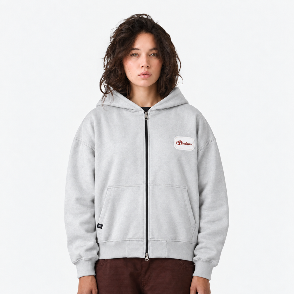 Zip doble cierre grey elite club