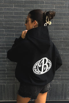 Hoodie black big logo 3D - BO COLLECTION ®