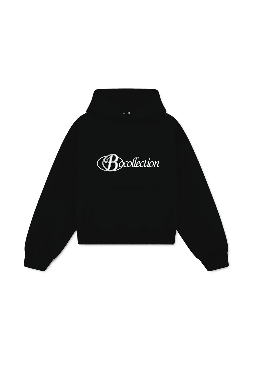 Hoodie black big logo 3D - BO COLLECTION ®