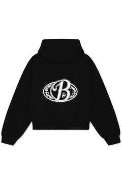 Hoodie black big logo 3D - BO COLLECTION ®