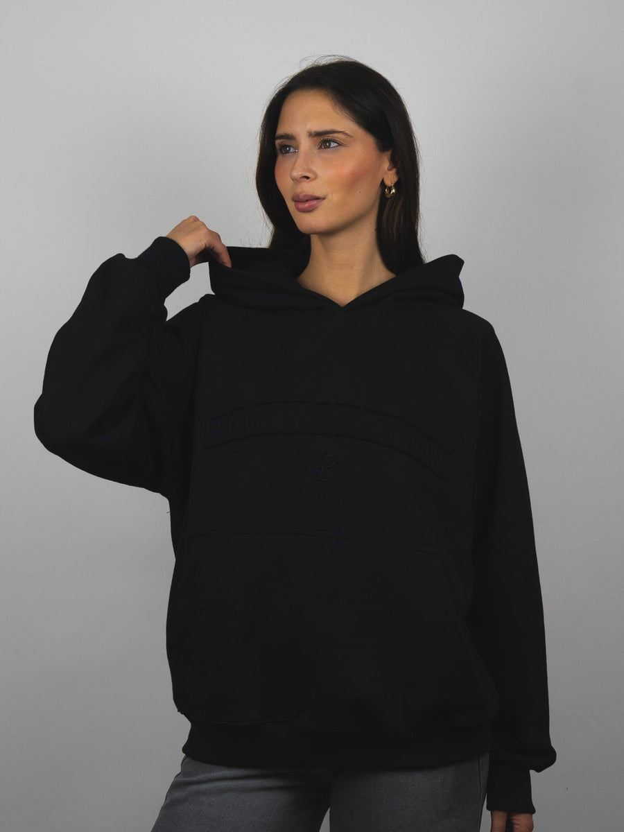 Hoodie Essential negro - BO COLLECTION ®