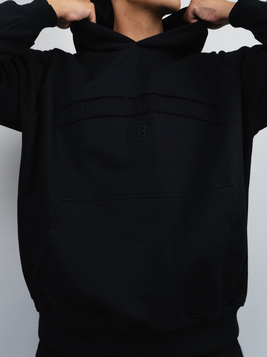 Hoodie essential negro - BO COLLECTION ®