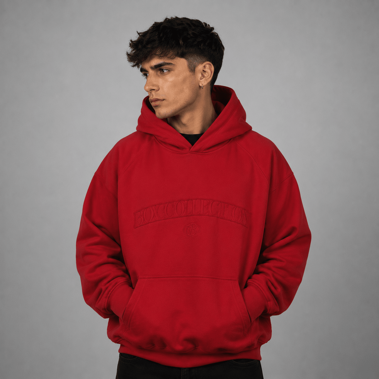 Hoodie essential red - BO COLLECTION ®