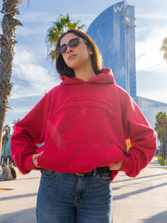 Hoodie Essential rojo italiano - BO COLLECTION ®