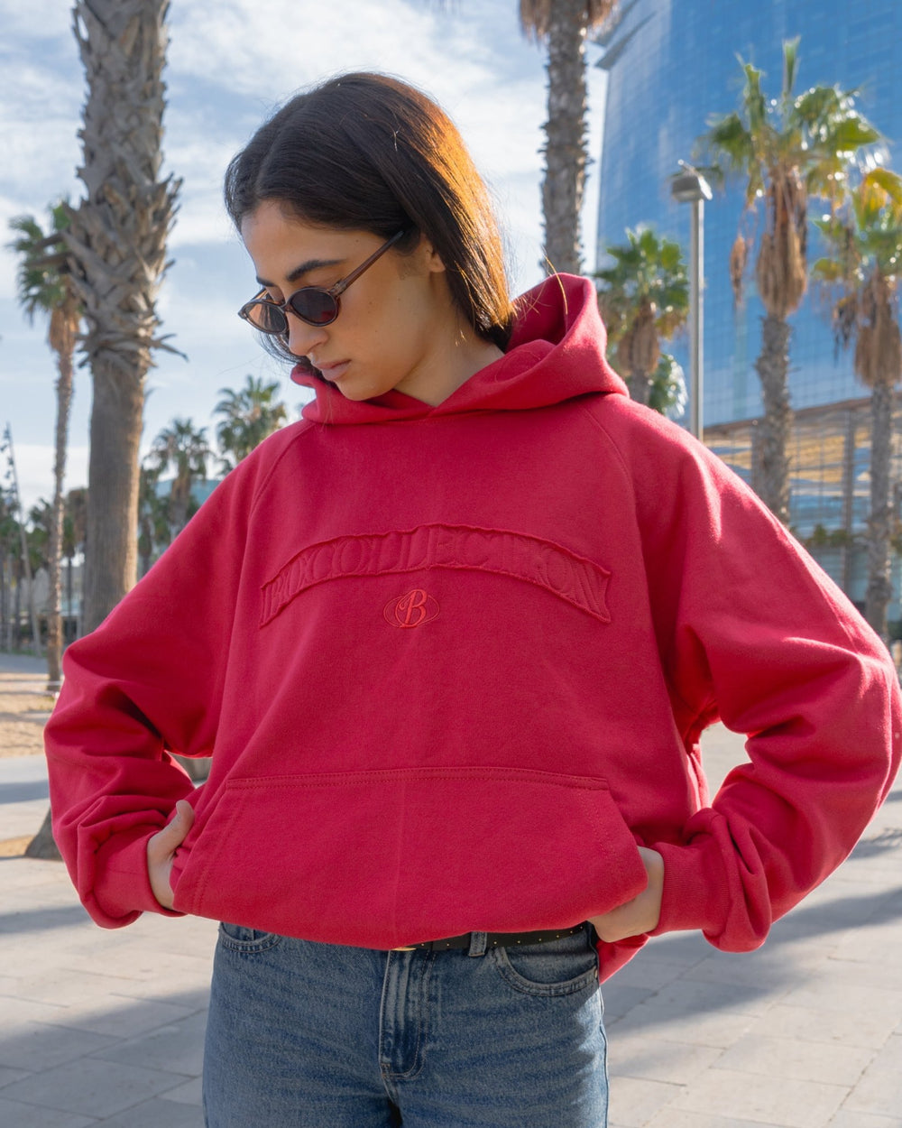 Hoodie Essential rojo italiano - BO COLLECTION ®
