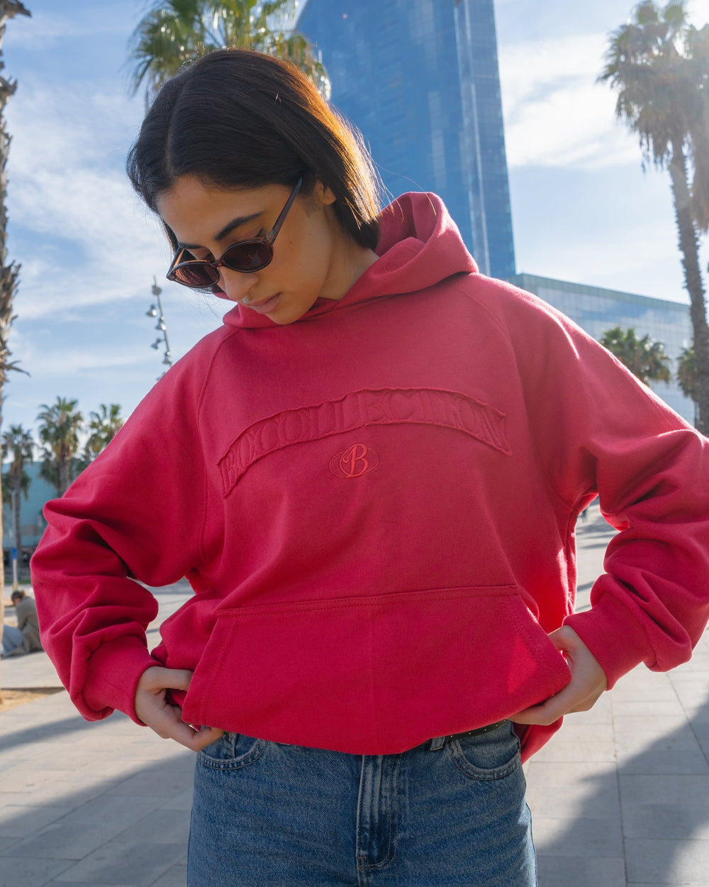 Hoodie Essential rojo italiano - BO COLLECTION ®